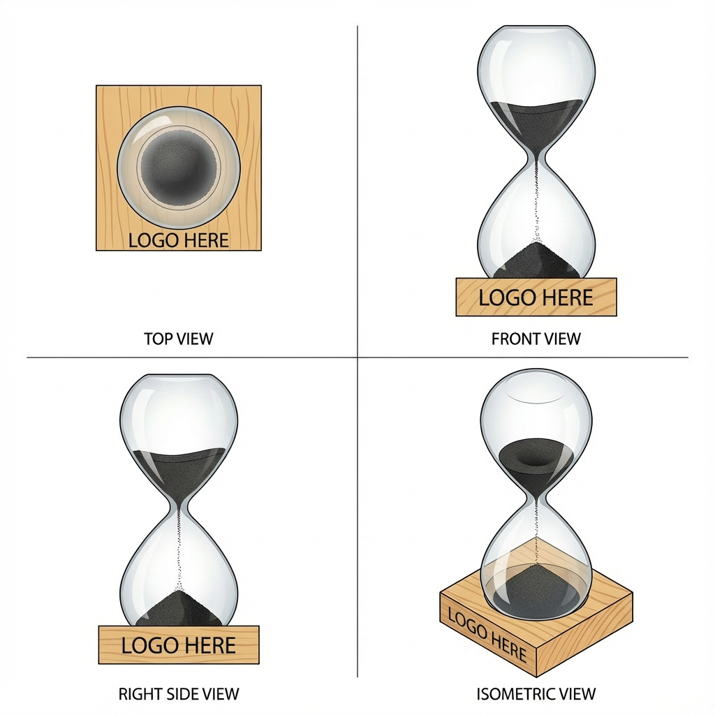 Decorative Colorful Sand Timer Set