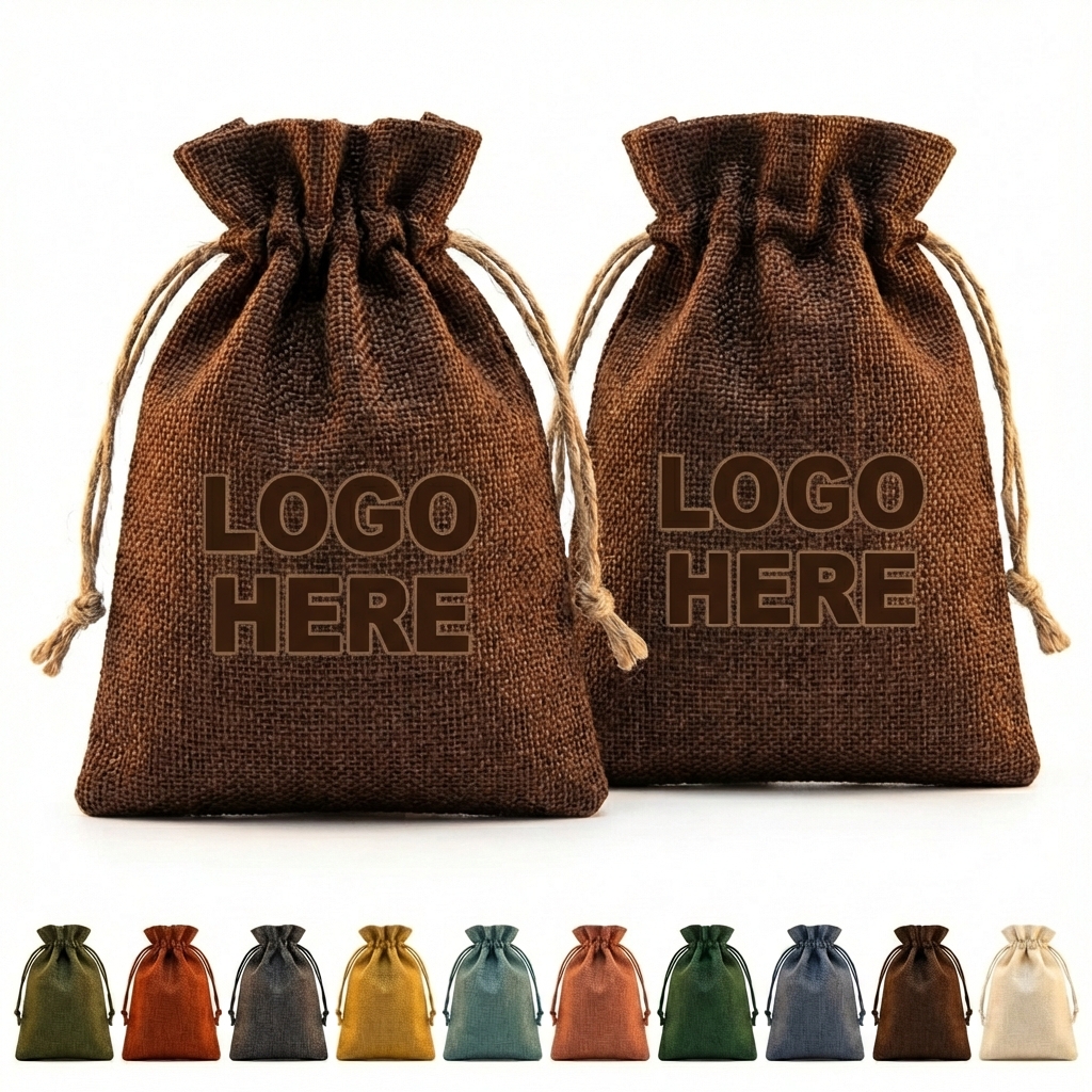 Breathable Linen-Like Drawstring Organizer Bag