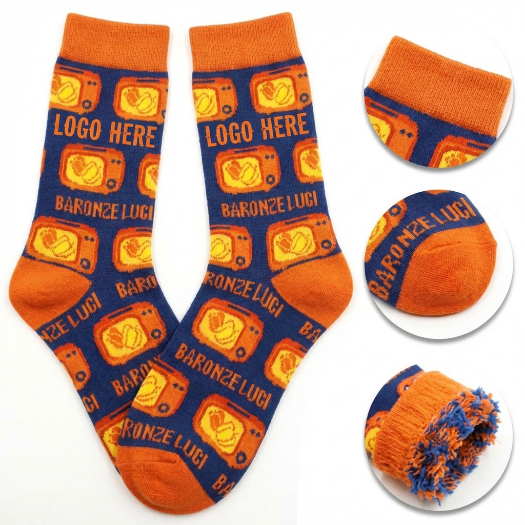 Playful Pattern & Solid Color Crew Socks - Vibrant & Snug Fit