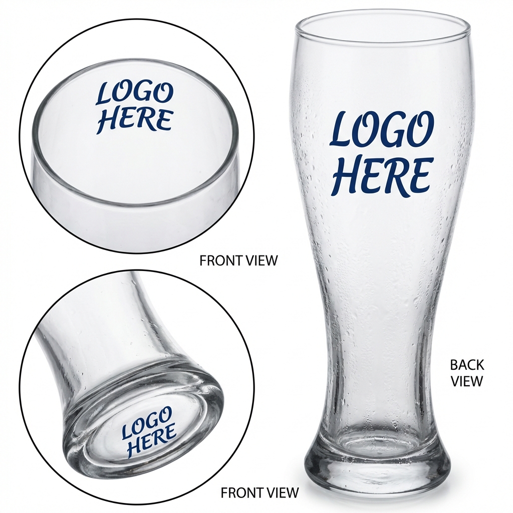 The Classic Pint: 18.6 oz Premium Colored Glass Beer Cup Set