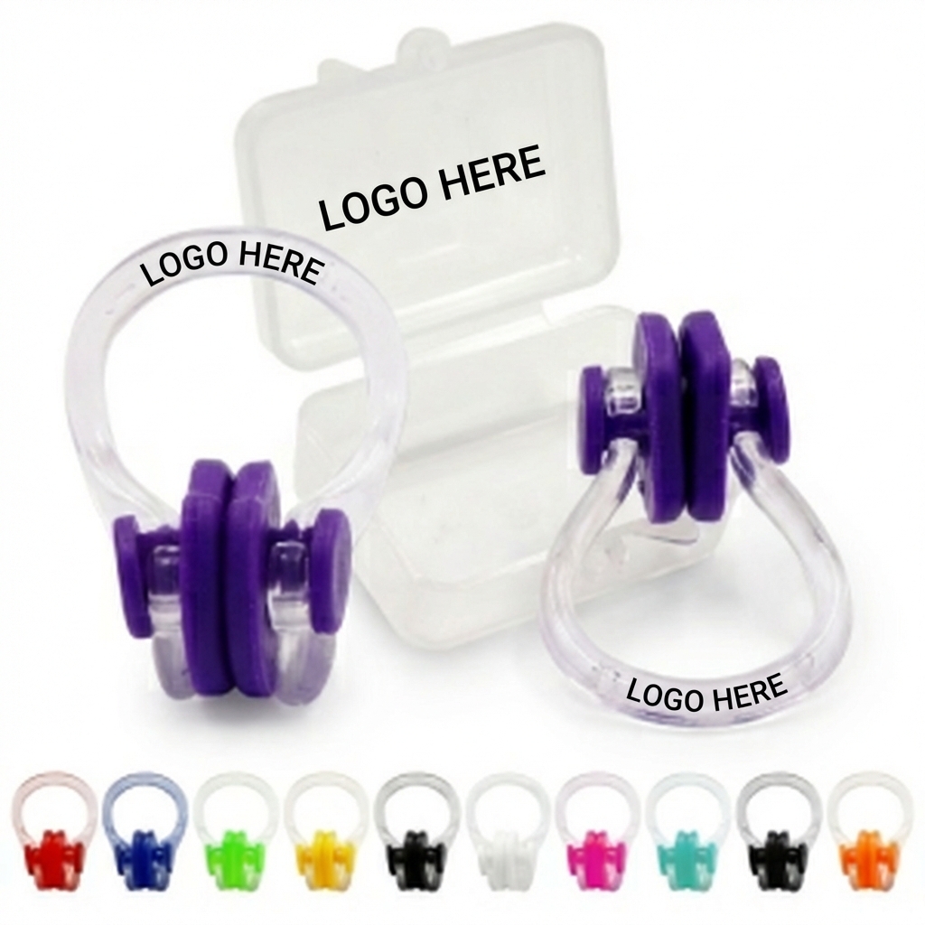 SnugFit TPE Nose Clip for Swimmers - Includes Protective Case