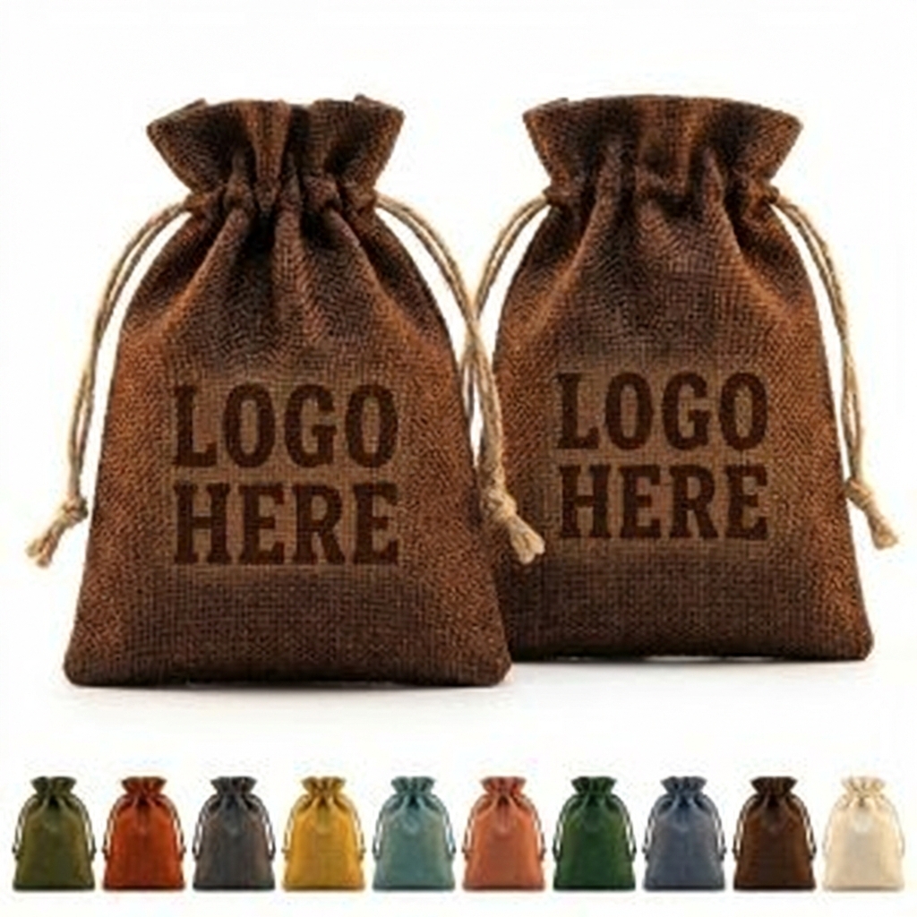 Breathable Linen-Like Drawstring Organizer Bag